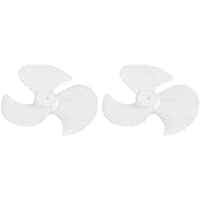 Aspa del Ventilador - Delaman Plástico 3 Hojas Aspas del Ventilador Eléctrico Accesorios 2 Piezas